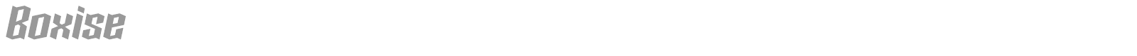 Boxise font preview